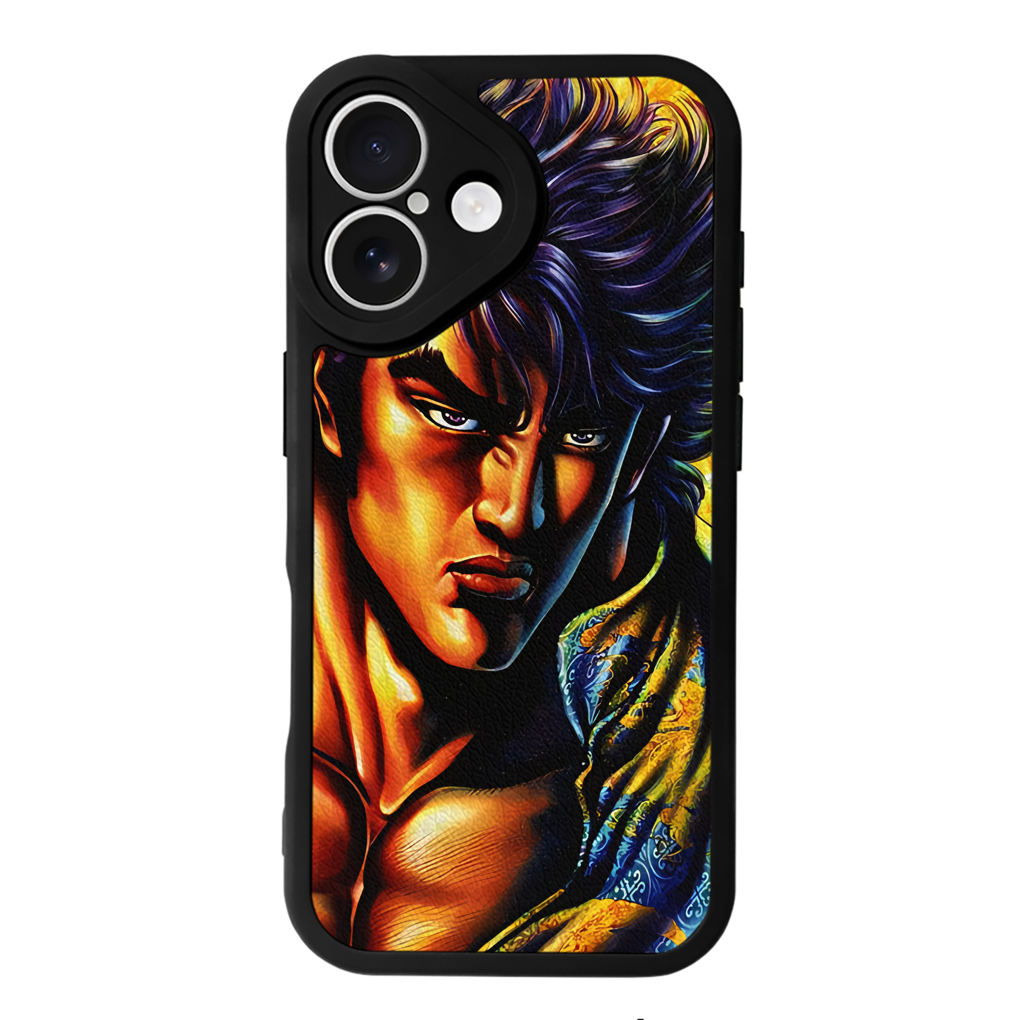 （画像用） 北斗の拳 Fist of the North Star 【iPhone 16シリーズ対応】シリコンスマホケース（レザー調） 材質：シリコン